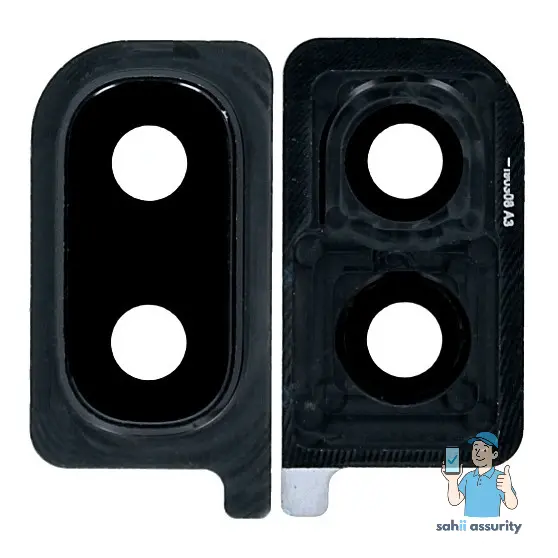 Camera Lens Glass with Frame for Samsung Galaxy A30 Black